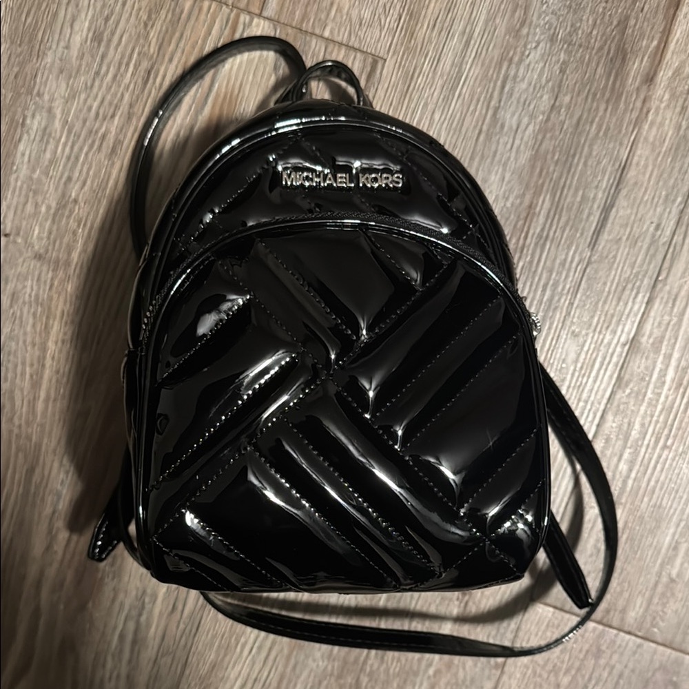 Michael Kors Black Quilted Women's Mini Backpack